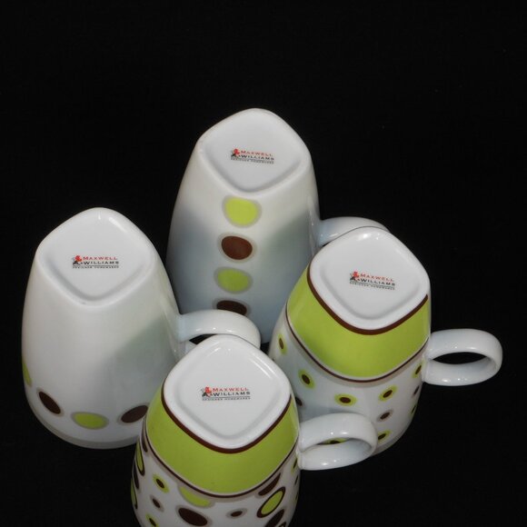 set of 4 colorful coffee mugs. Maxwell & Williams Designer Houseware - Picture 7 of 8